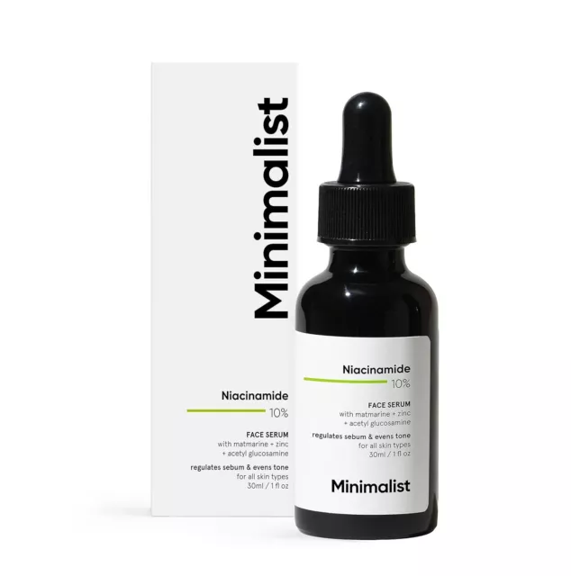 Minimalist 10% Niacinamide Sérum Visage pour Tous les Types de Peau 30ml