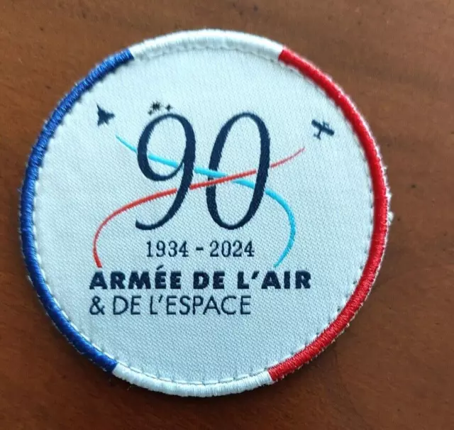 Patch 90 ans de l'Armée de l'Air et de l'Espace 1934-2024. Neuf.