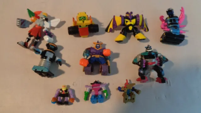 Lot of 10 90's Micro Machines Zbots Action Figures