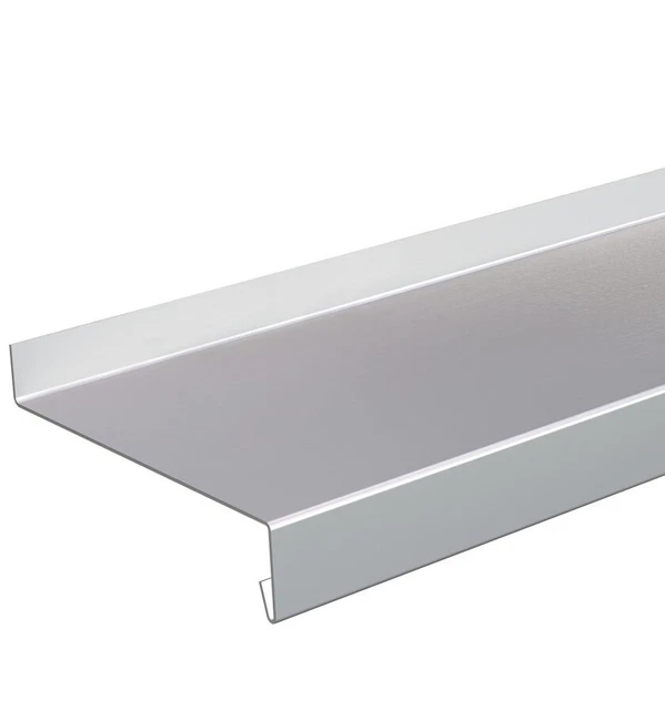 Profilo In Alluminio Anodizzato Argento Da Incasso Con Copertura In PC Trasparente Piana 2m