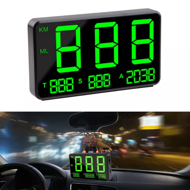 Universal Digital Car GPS MPH/KM/h HUD Display Speedometer For Bike Motorcycle