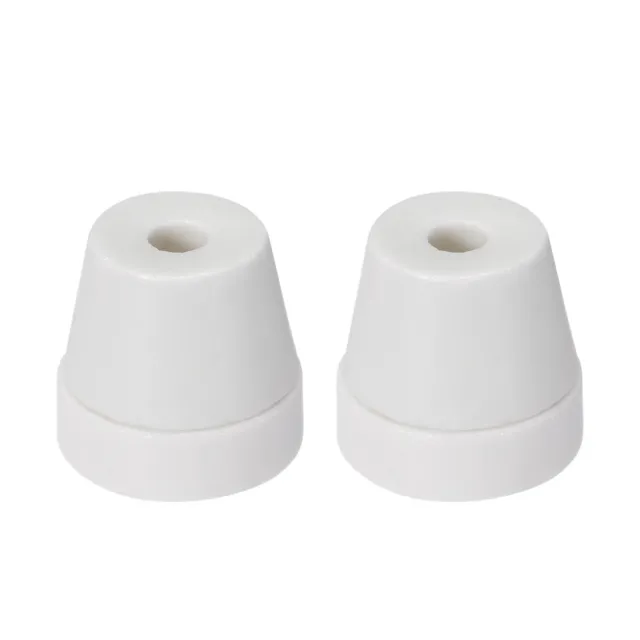 Aisladores cerámica cónica 6mm diámetro perlas alúmina aislantes porcelana 2 uds