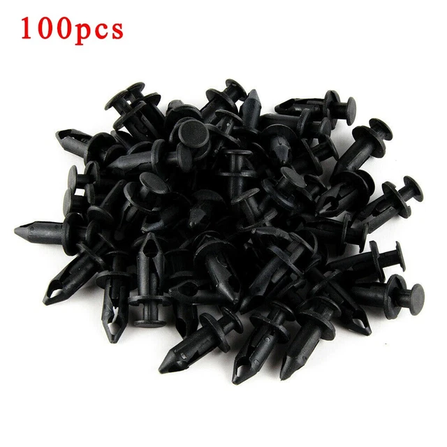 120Pcs Kit Rivets Fixation Clips Plastique Pare-chocs Boue Porte