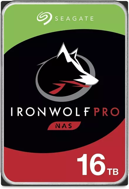 Seagate IronWolf Pro 16TB NAS HDD 7200 RPM 256MB SATA 6.0Gb 3.5" ST16000NE000