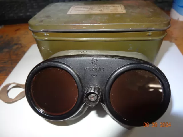 WWII WW2 US Goggle Variable Density goggles Military AMERICAN OPTICAL CO. NICE.