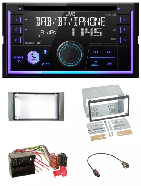 JVC MP3 USB 2DIN DAB Bluetooth CD Autoradio für Ford Kuga Fusion Transit 05-12 s
