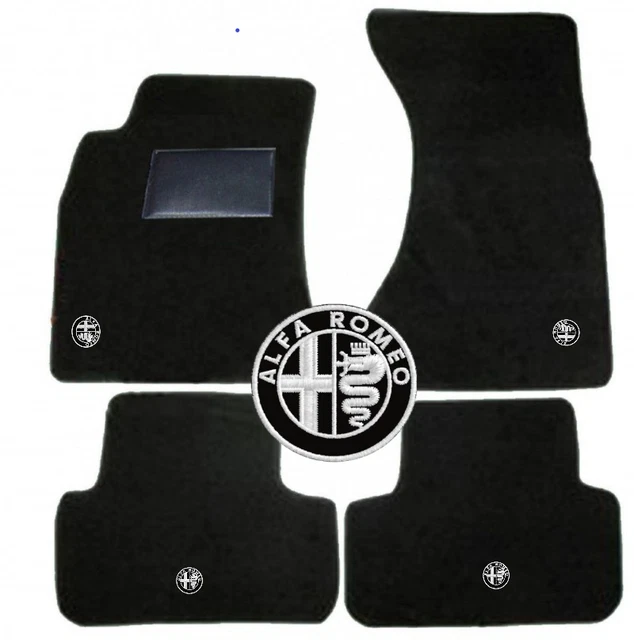 Tappetini in Moquette nera Originali Alfa Romeo Stelvio - Linea Originale