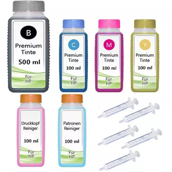 1000ml Tinte für HP 301-XL Envy 4500 5530 4502 4504 4507 4508 5532 5534 4503 Set