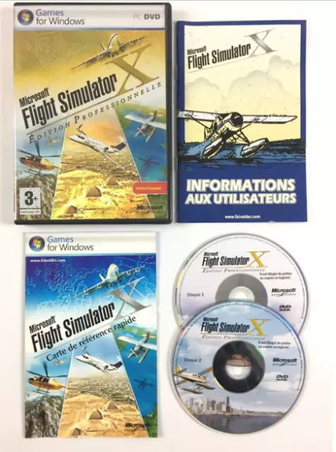 Microsoft Flight Simulator X Edition Professionnelle Jeu Sur PC Complet