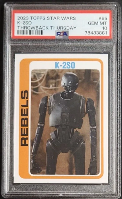 K-2SO 2023 Topps Throwback Thursday Star Wars #55 PSA 10 GEM MT