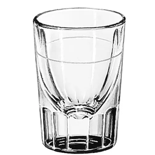 Libbey 5126/S0711 Fluted Lined 2 Oz. Whiskey Glass - Dozen