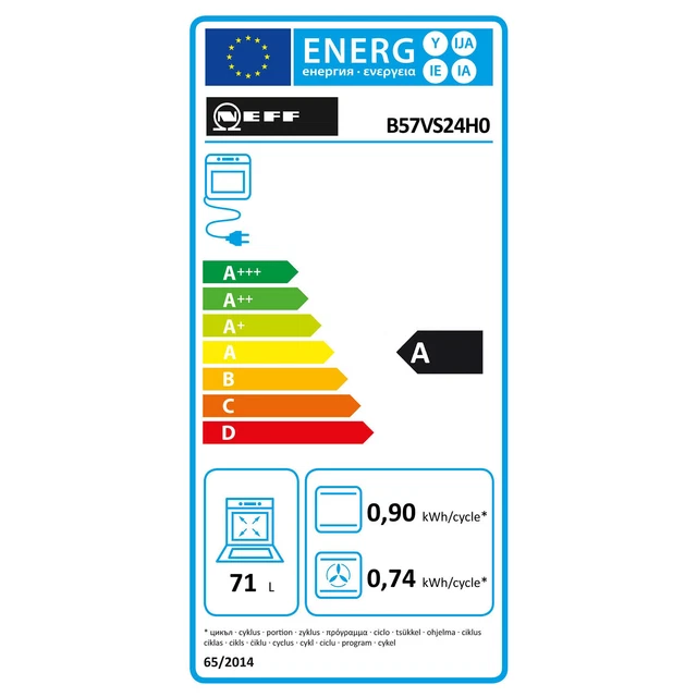 Neff Four intégrable multifonction 71l 60cm a pyrolyse 5