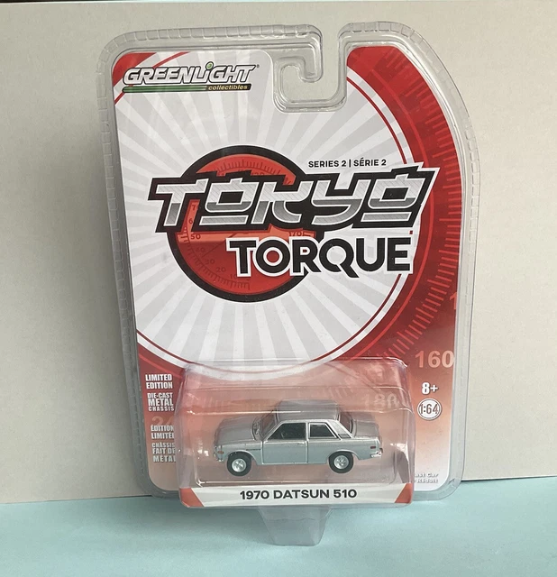Greenlight Tokyo Torque  1970 DATSUN 510   2 door  1:64 diecast MOC   NISSAN