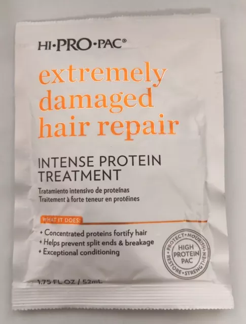 New HI PRO PAC extremely damaged hair repair INTENSE PROTEIN TREATMENT 1.75 oz
