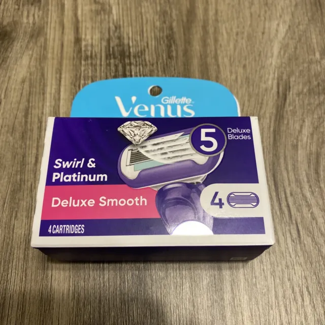 Recarga de hoja de afeitar Gillette Venus remolino para mujer 4 cartuchos en caja/al por menor