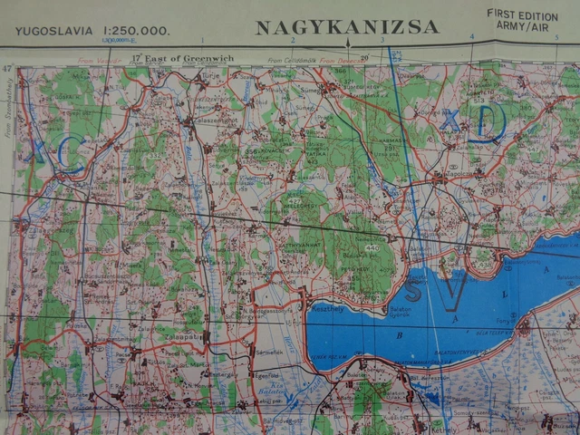Operation Spring Maps WW2 RAF / Army Map entitled