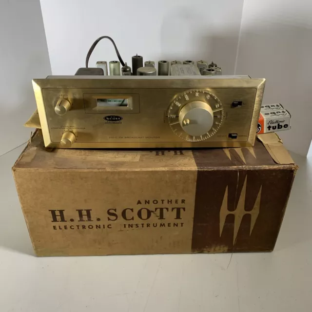 Sintonizador de tubos Scott FM tipo 310-C como nuevo CON CAJA