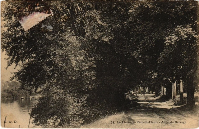 CPA St Maur La Marne Allee du Barrage (1348191)