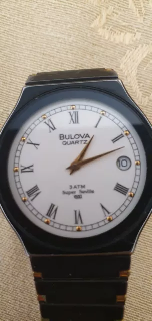 Orologio Bulova Super Seville Calendar Panda Quartz 30mm