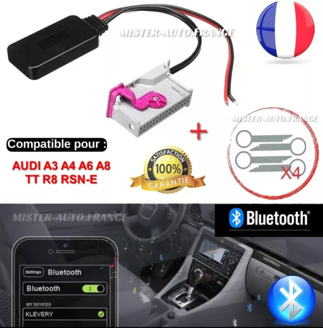 Adaptateur Bluetooth 5.0 Module pour ★AUDI A3 A4 A6 A8 TT R8 RNS-E ✅12V 32PIN ++