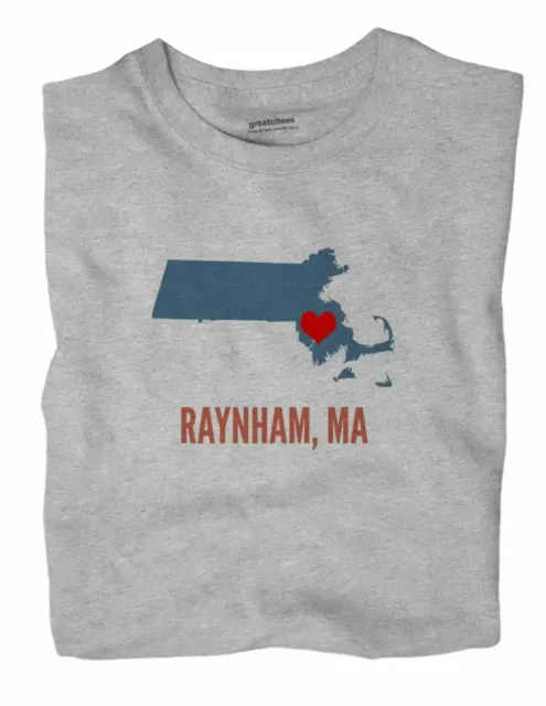 Raynham Massachusetts MA T-Shirt HEART