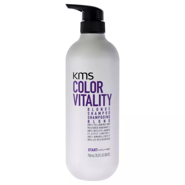 Color Vitality Blonde Shampoo by KMS for Unisex - 25.3 oz Shampoo