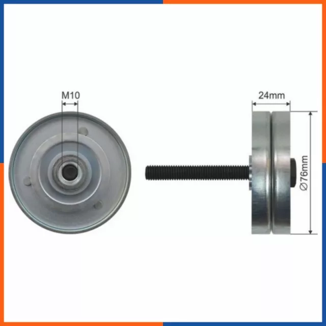 Galet tendeur de courroie d'accessoire pour SEAT | 03D145276A, FI15080, 30364