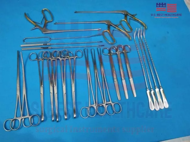 Huge Lot of OB/GYN Instruments Forceps Speculum Surgical Medical Gynecology