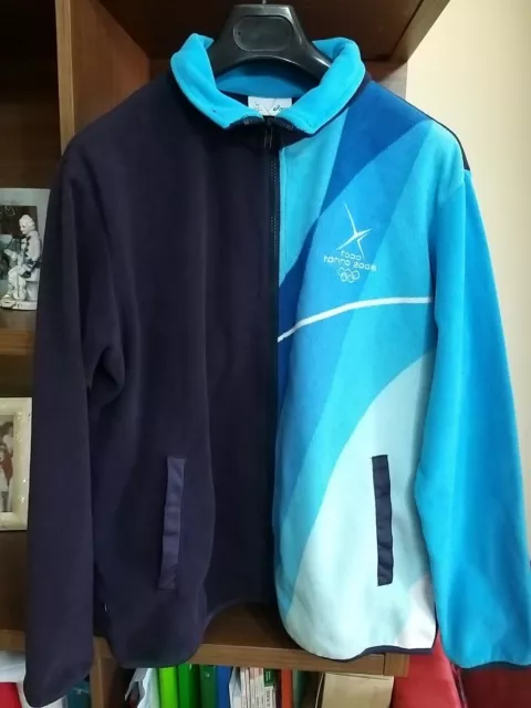 RARISSIMA FELPA BLU Olimpiadi invernali Tobo Torino 2006 Asics