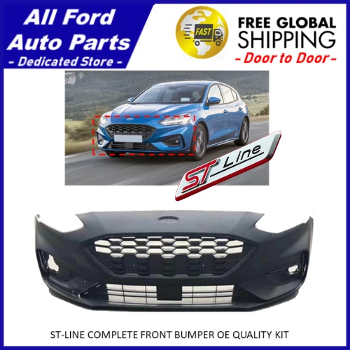FORD FOCUS ST-LINE 2018 2019 2020 Mk4 Front Bumper Kit Complete New ...