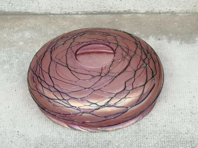 Vasque verre irisé PALLME KONIG ? art nouveau Lampe lamp Lustre ceiling