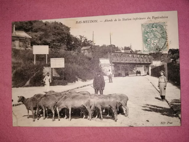 Magnifique et rare carte début 1900 animée de Meudon Hauts-de-Seine 92