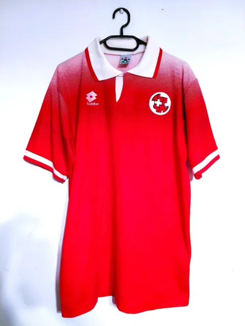 Jersey Switzerland Lotto 1996/1998 Football Shirt National Team Trikot Soccer L