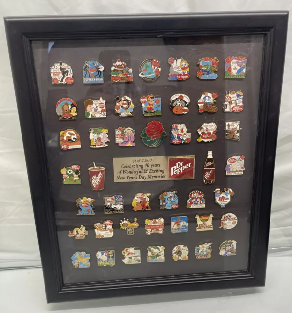 RARE -  Display of 45 Dr Pepper Tournament of Roses Display 41 of 2000 w coa