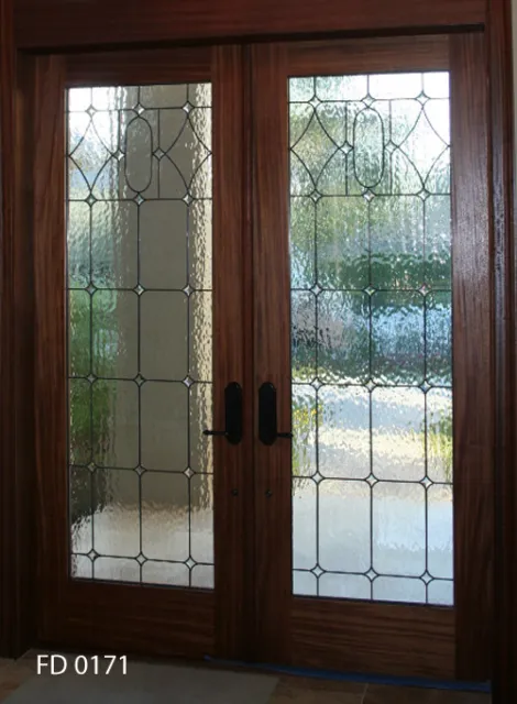 Beautiful Leaded Glass Interior designer Door FD0171