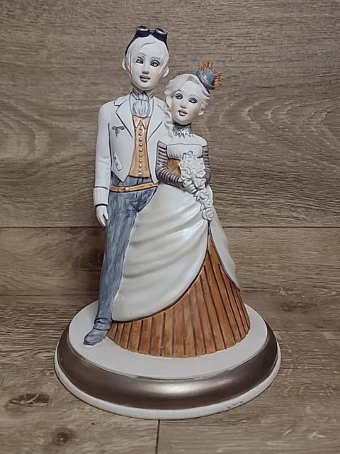 Helen Kish Love & Kishes Wedding Cake Topper Steam Punk Figurine Bride Groom