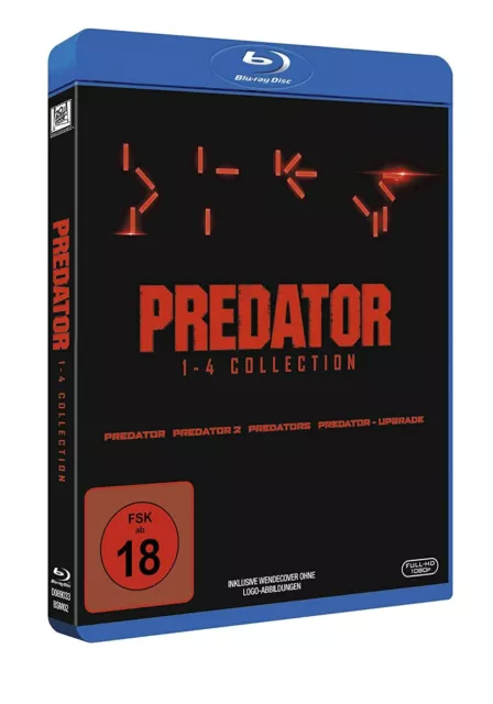 Predator 1-4 4 Filme Collection  Blu-Ray Deutsch