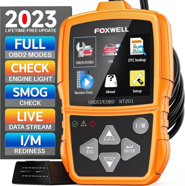 NT201 Car OBD2 Scanner Diagnostic Tool Auto Check Engine Light Fault Code Reader