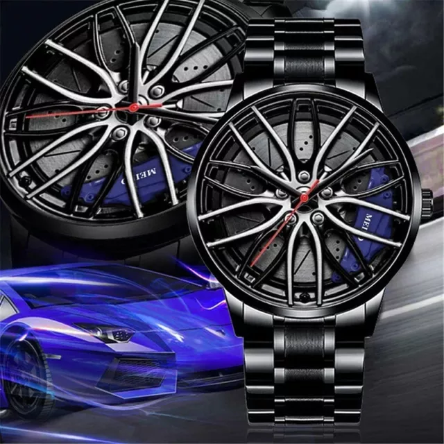 Weitere Uhren Raduhr Herren Felgennabe Luxus Sportwagen Herren Edelstahl  Quarz Für BMW GTR Audi Felgendesign 230625 Von 12,15 €