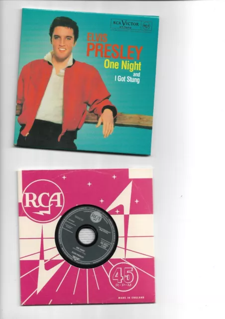 ELVIS PRESLEY  : ONE NIGHT (3-TK) ★ Numbered Replica UK 7" on CD ★