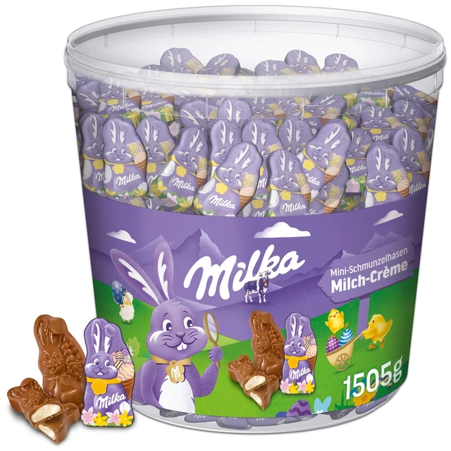 Milka coniglietto sorridente cioccolato fine ripieno crema latte 1,3 kg NUOVO MHD 31/07/23
