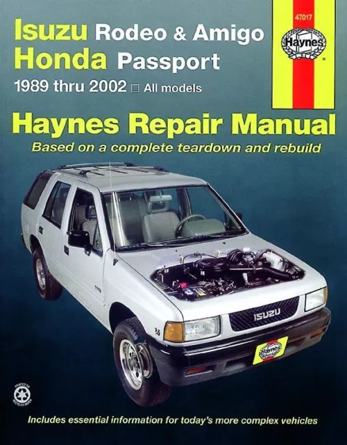 Rodeo Amigo Passport Revue Technique Haynes ISUZU HONDA Anglais Etat - NEUVE PO