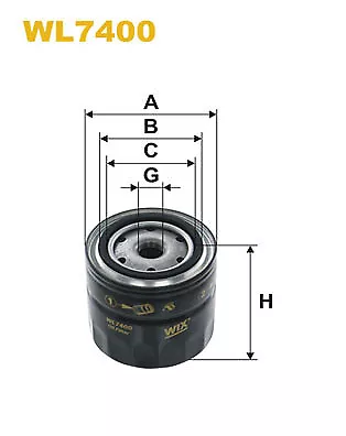 Oil Filter fits VW TARO 2.2 89 to 94 4Y Wix J1560025010 VOLKSWAGEN Quality New