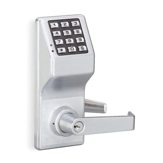 TRILOGY BY ALARM LOCK DL2700WP US26D Electronic Lock,Satin Chrome,12 Button