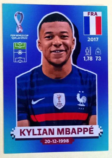 S09⚽🔴Panini ++Wm 2022 Einzelsticker ++ Kylian Mbappe--Fra 19++ 🔴⚽