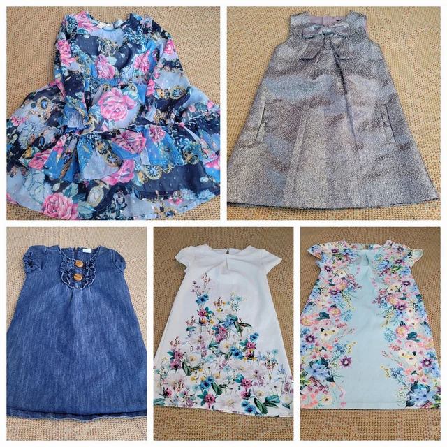 5x Girls Dress Bundle Age 8-9 Years  party casual summer next monsoon