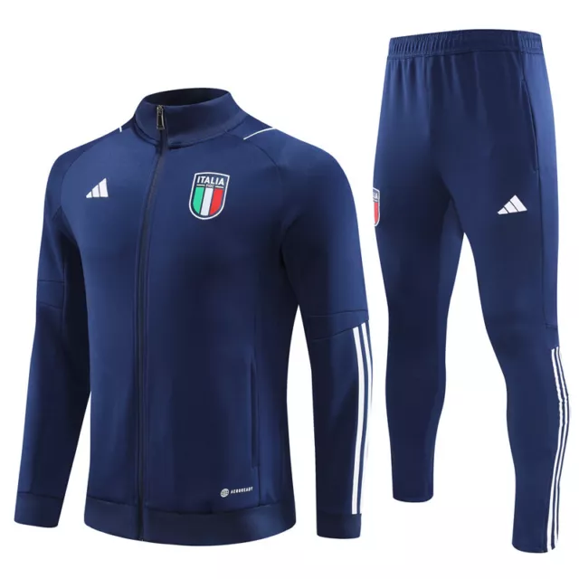 Italy Team Workout Suit Sportswear White Adult Workout Set Top Pants....