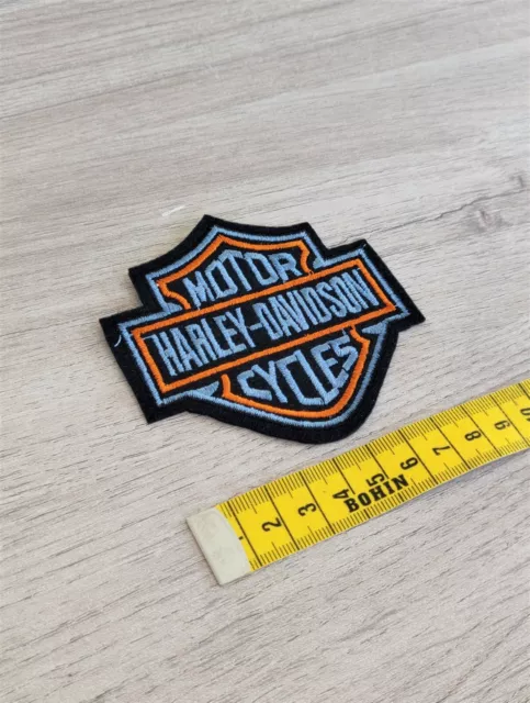 ⭐ Patch HARLEY DAVIDSON écusson brodé 9cm x 9cm thermocollant moto biker 🏍️