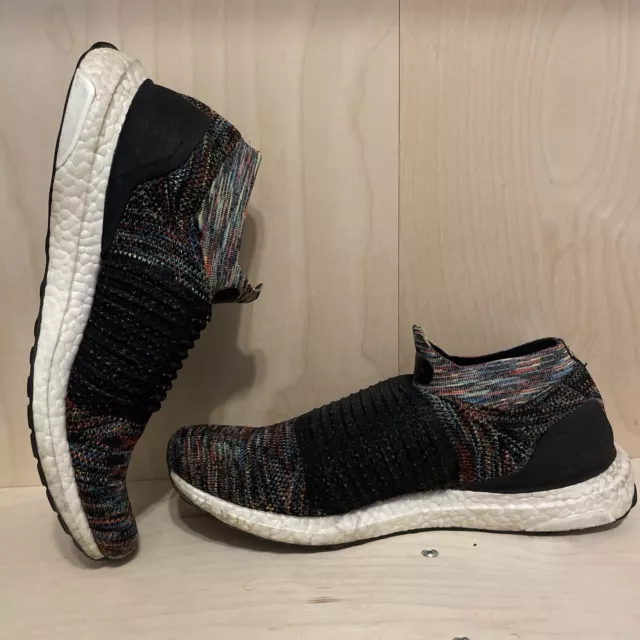 ADIDAS ULTRABOOST LACELESS Mens Sz 12 Running Shoes Gray Black Athletic Sneakers 69.95 PicClick