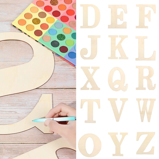 30CM Unfinished Large Wooden Alphabet Letters Signs DIY Party Home Decoration
